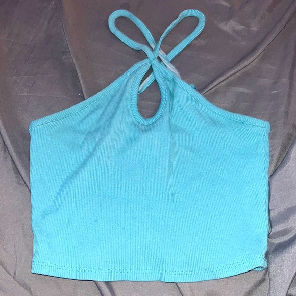 blue crop top - Picture 1 of 1